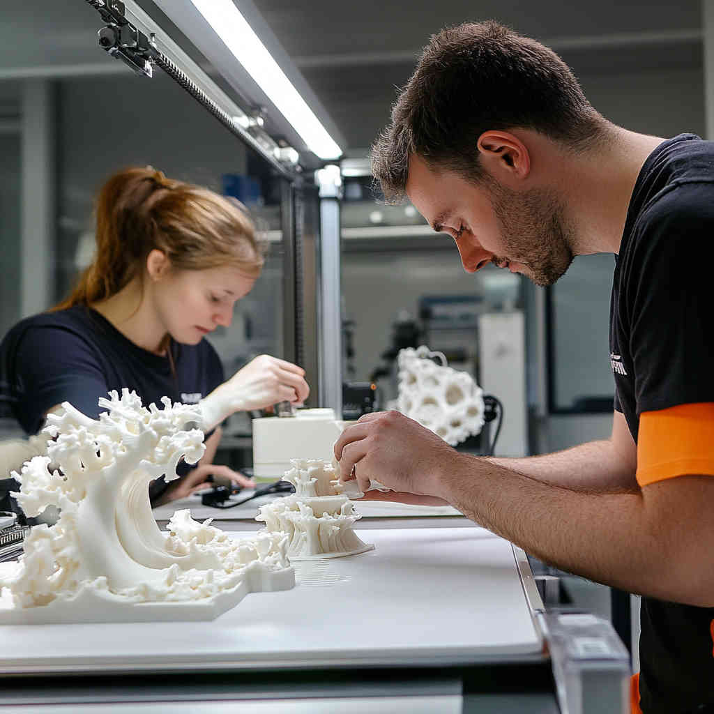 Our expert 3D printing team at work
