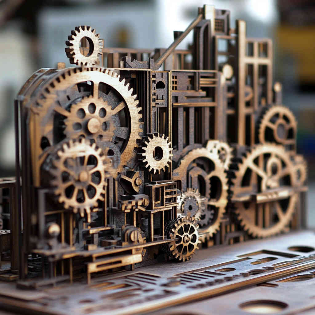 Laser-cut industrial component