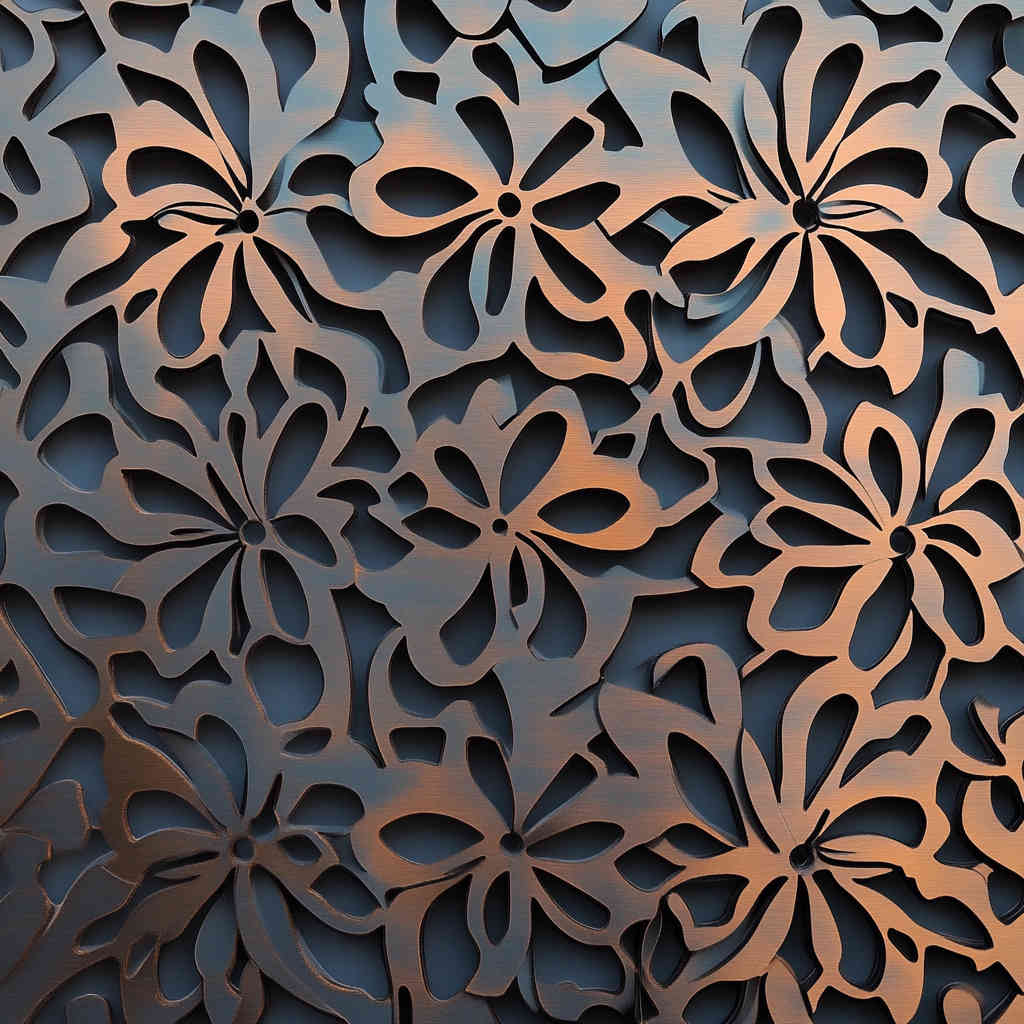 Laser-cut fabric pattern